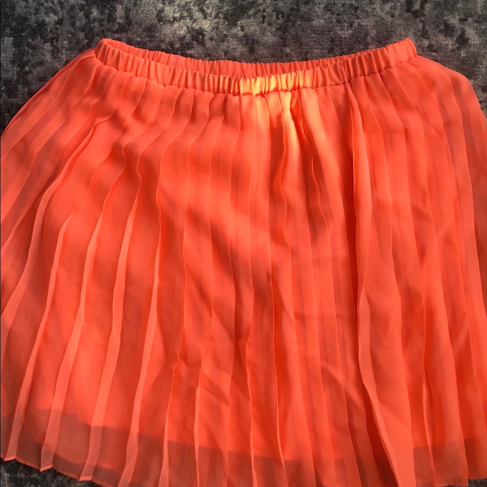 Urban Outfitters Pleated Neon Skirt